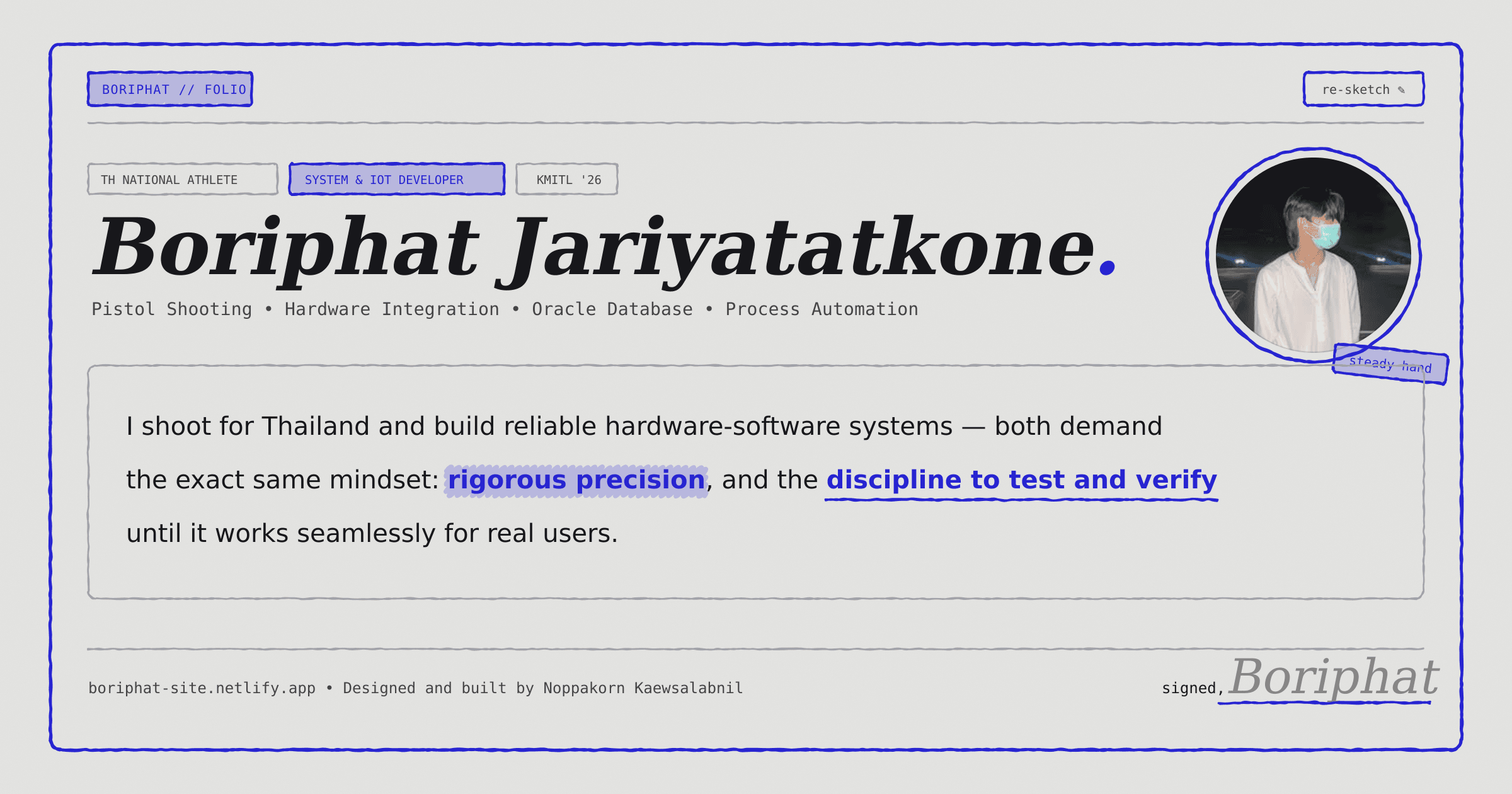 National Athlete & System Developer | Boriphat Jariyatatkone